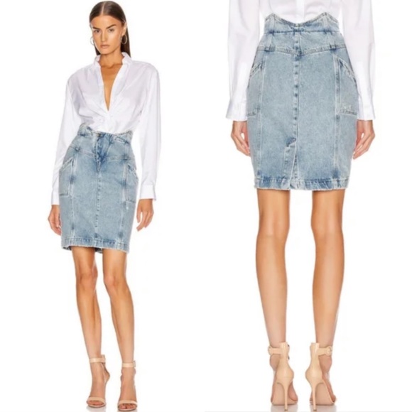Retrofete Dresses & Skirts - NWT RETROFÊTE Kay Denim Skirt XS